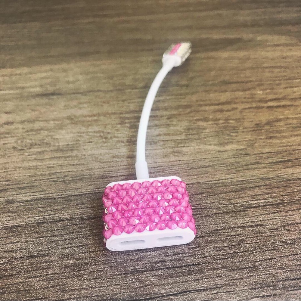 Swarovski iPhone Charger and Headphones Adapter